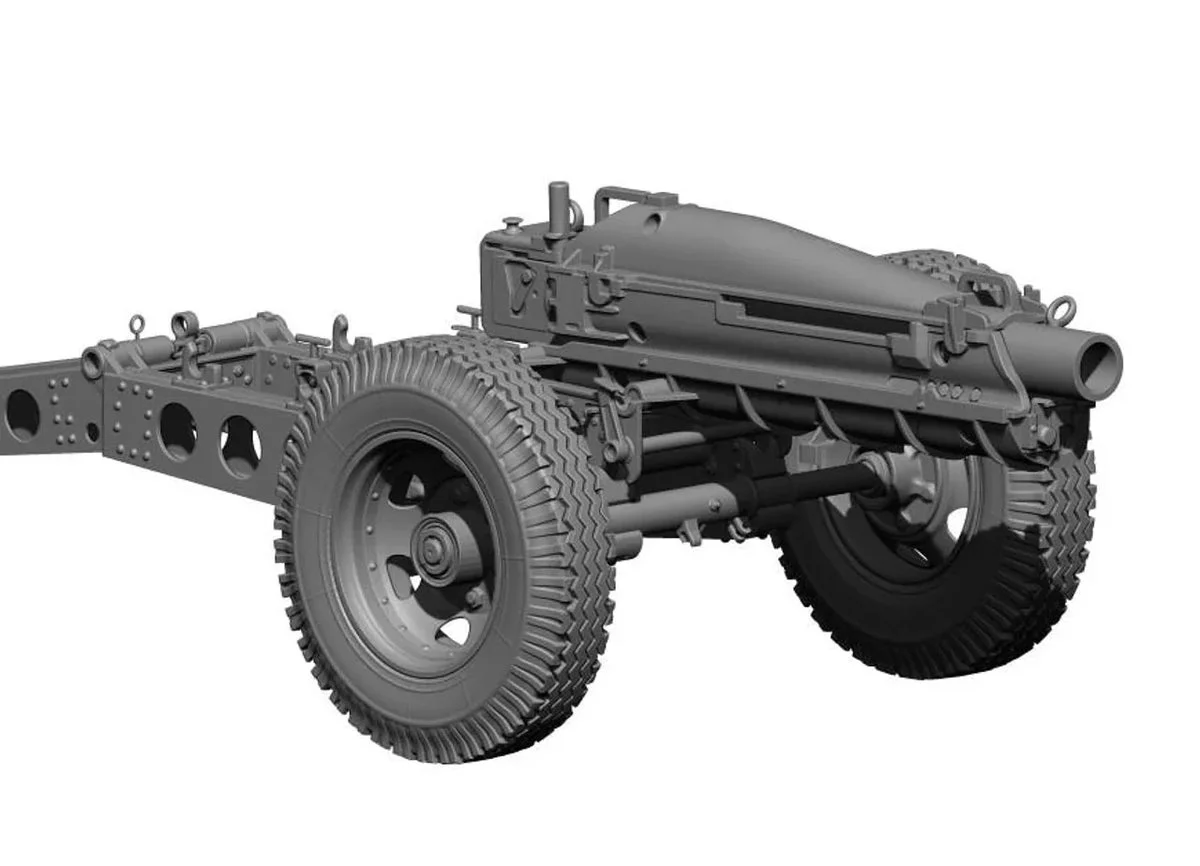 1/35 H3 Models WWII US 75mm Howitzer 3D Kit 35067