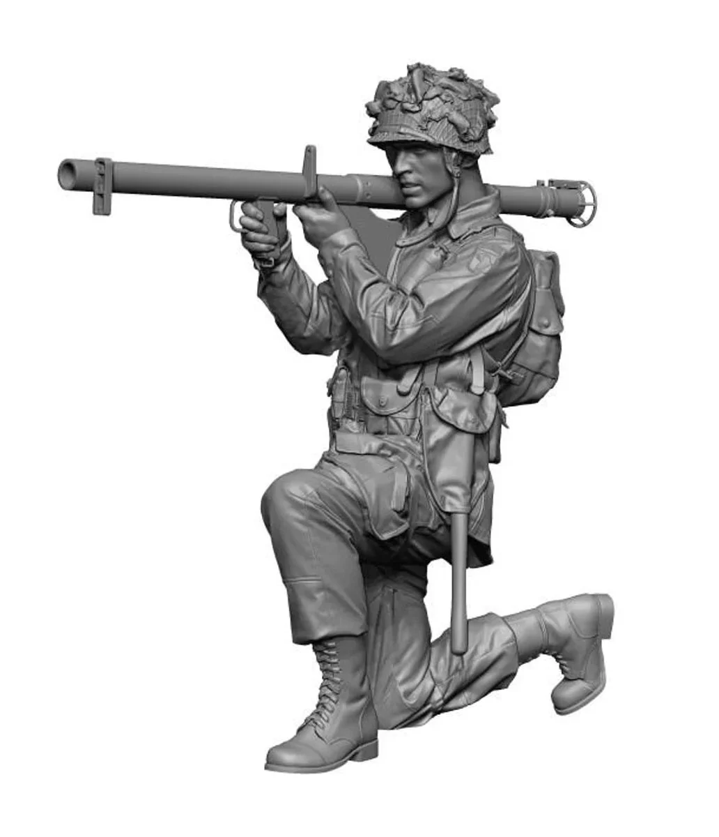 1/35 H3 Models WWII US Para Bazooka Gunner 3D Printed Figure 35077