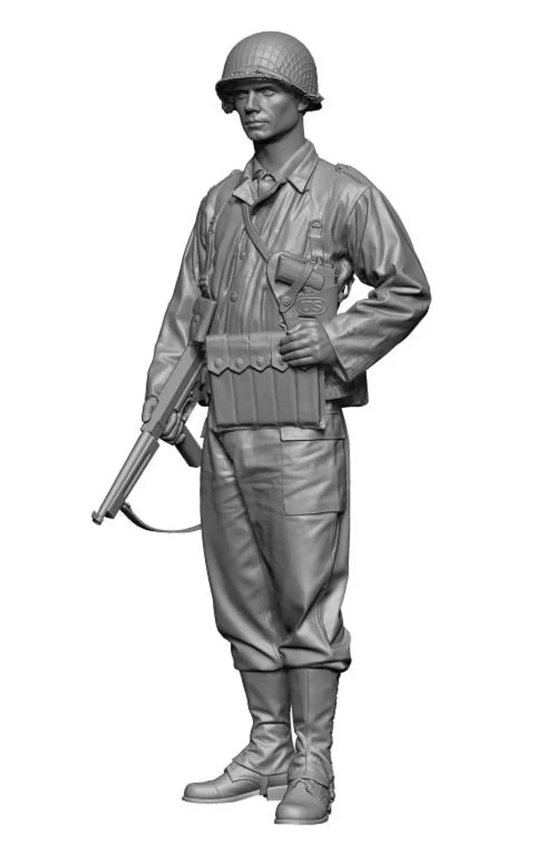 1/35 H3 Models WWII US GI Sergeant 3D Printed Figure 35113
