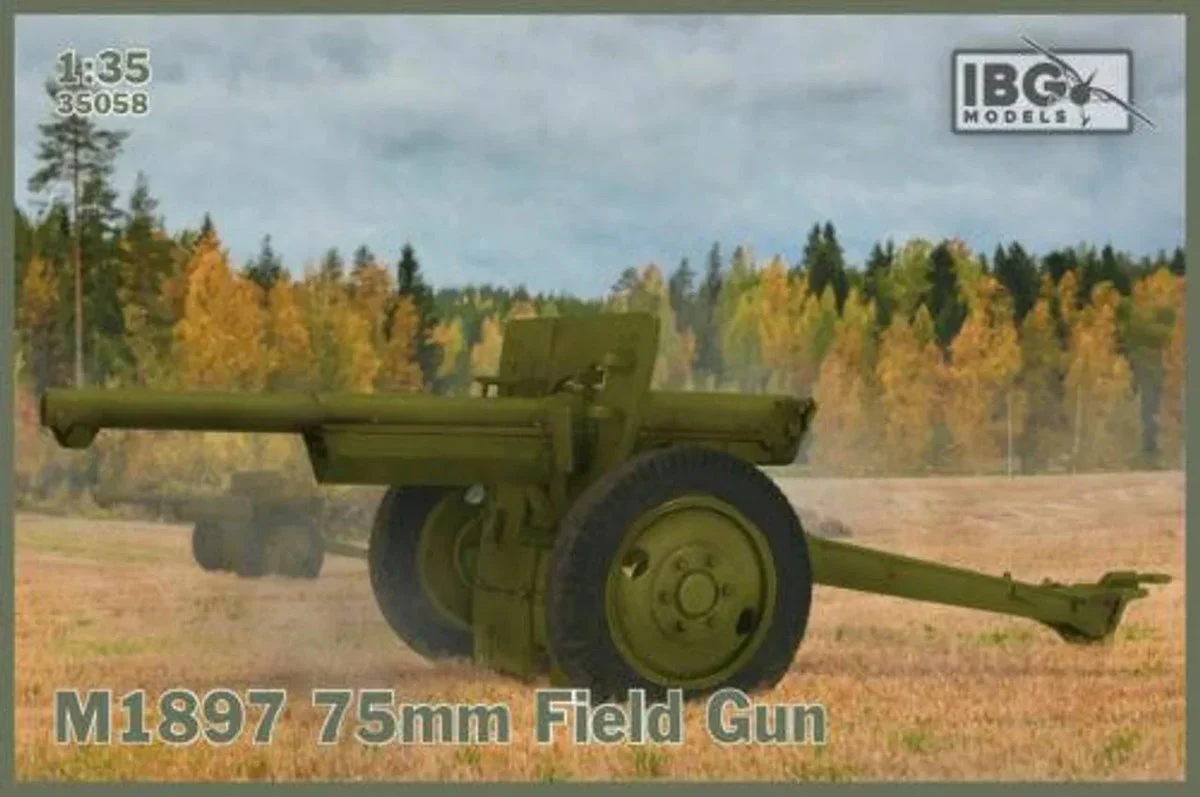1/35 IBG Model M1897 75mm Field Gun (French 75mm in US Service) 35058 - IBG Models