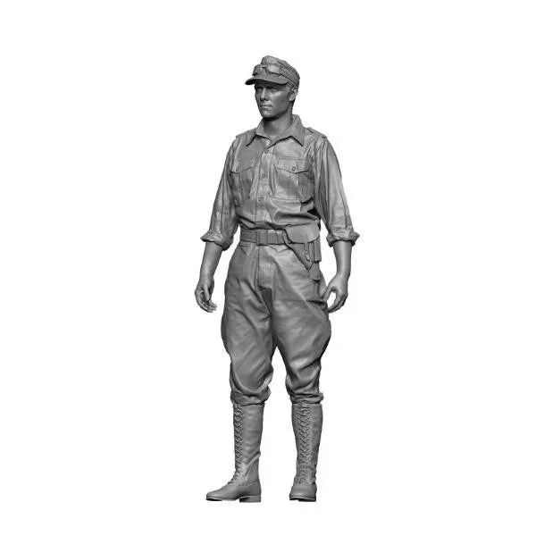 1/48 H3 Models WWII German DAK Officer 1 3D Printed Figure 48021