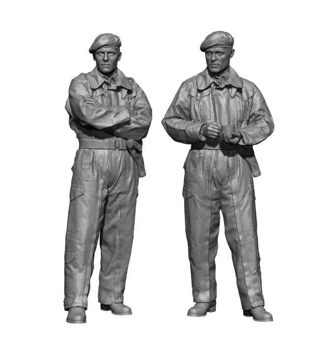 1/48 H3 Models WWII British Tank Crew Set 48038