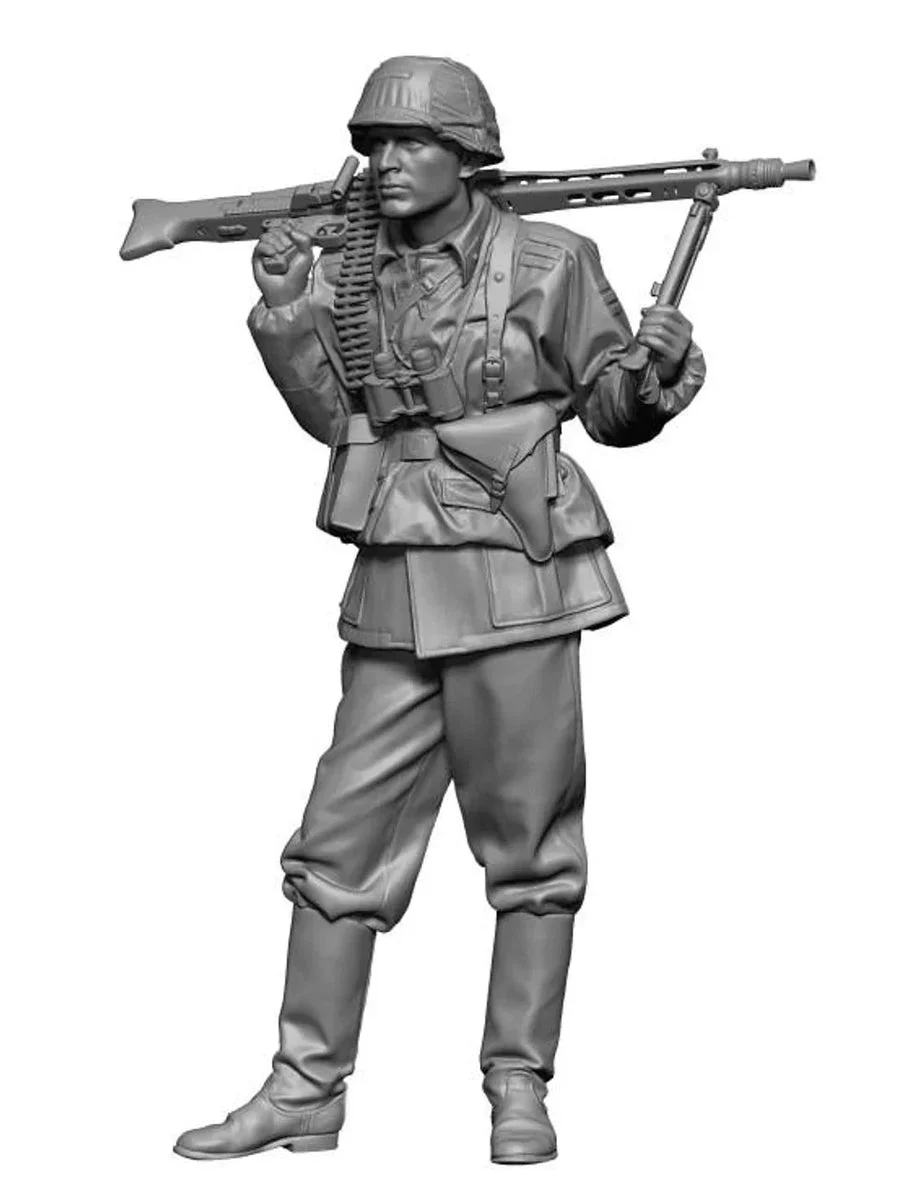 1/48 H3 Models WWII German mg42 Gunner 3D Printed Figure 48056