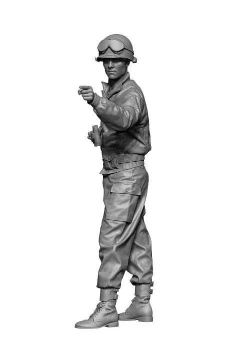 1/48 H3 Models WWII US M8 Greyhound Crew 3 3D Printed Figure 48082