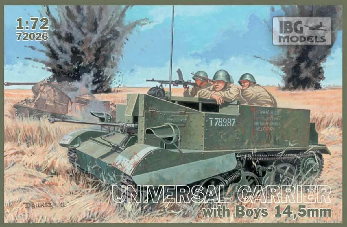 1/72 IBG Model Universal Carrier I Mk.I with Boys at Rifle Plastic Model Kit 72026 - IBG Models