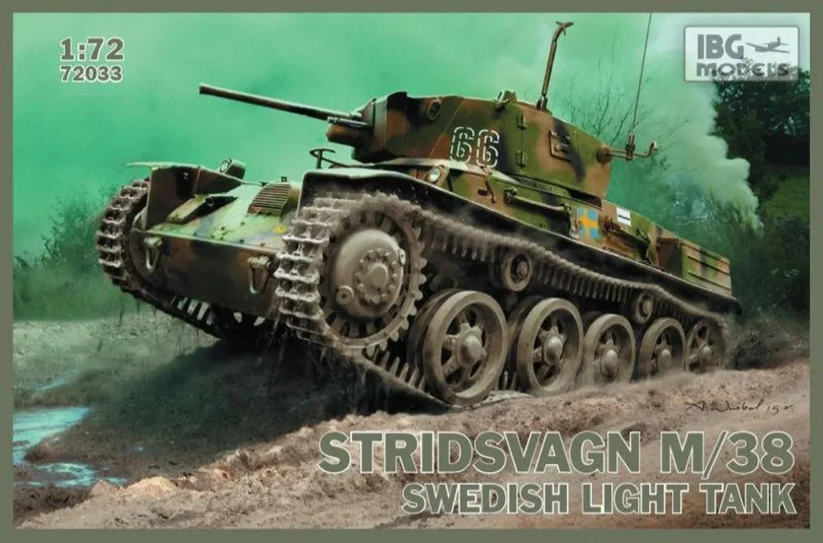 1/72 IBG Model Stridsvagn M/38 Swedish Light Tank 72033 - IBG Models