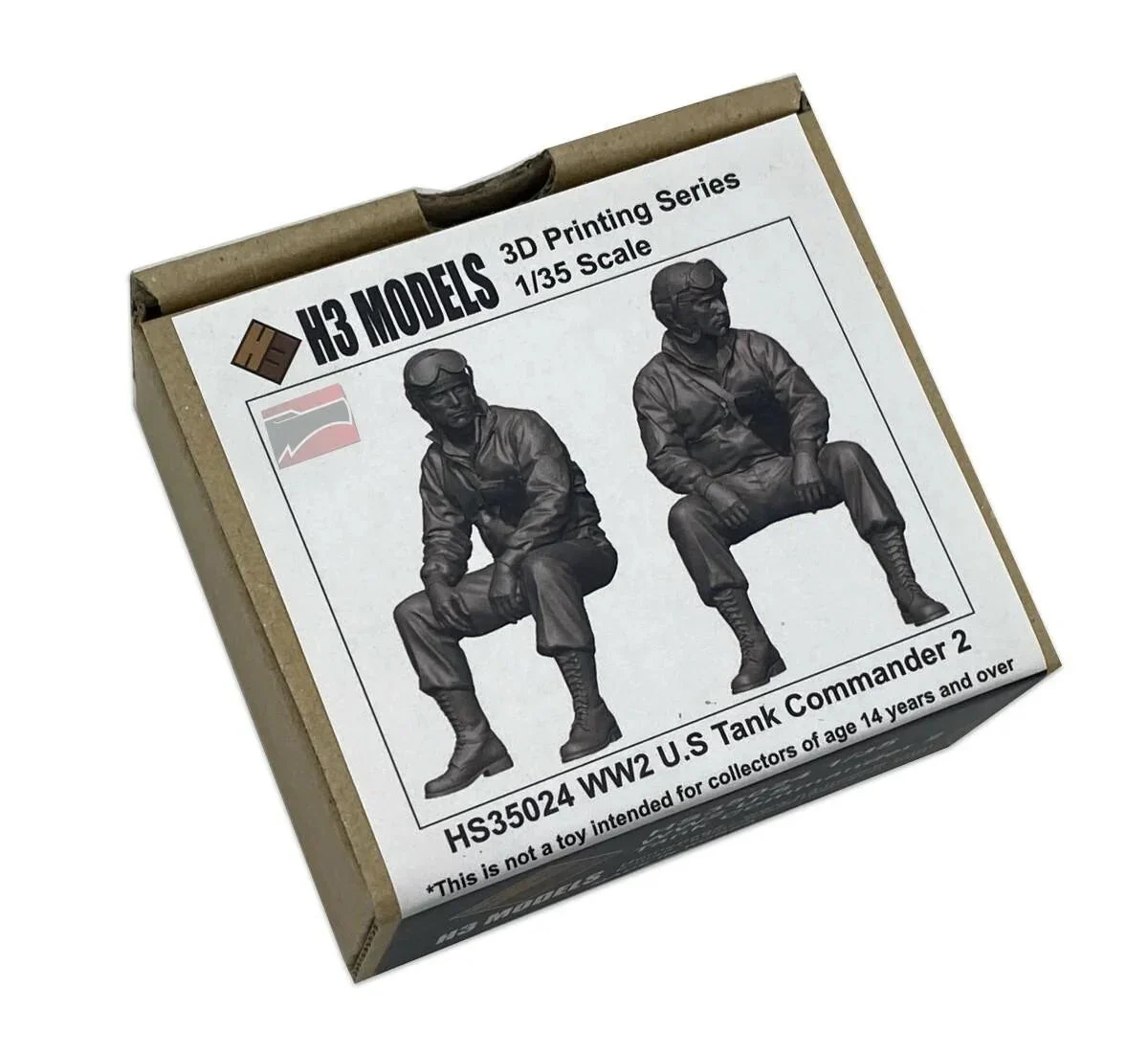 1/35 H3 Models WWII US Tank Commander 2 Resin Model Kit 35024