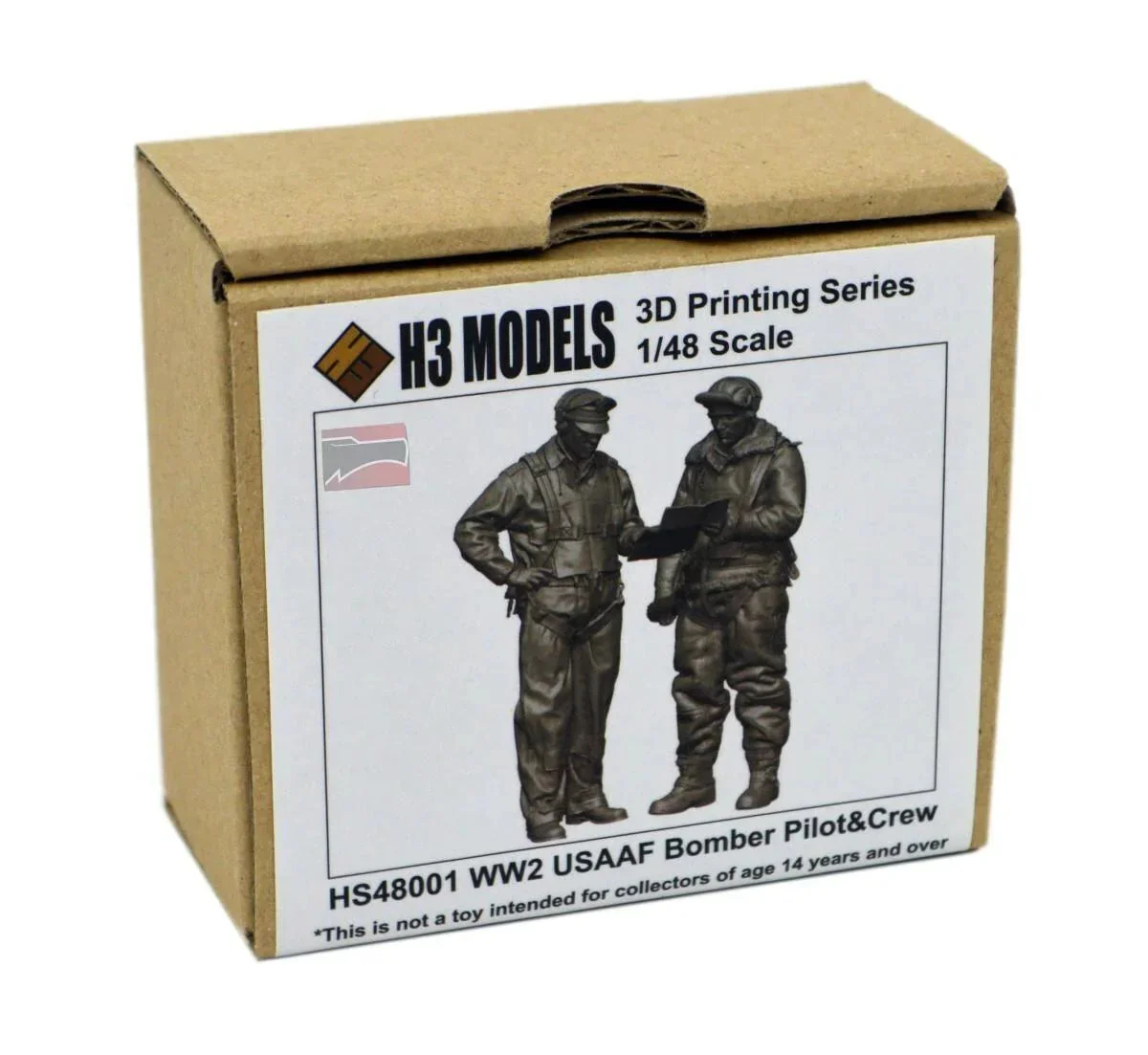 1/48 H3 Models USAAF Bomber Pilot & Crew Resin Model Kit 48001
