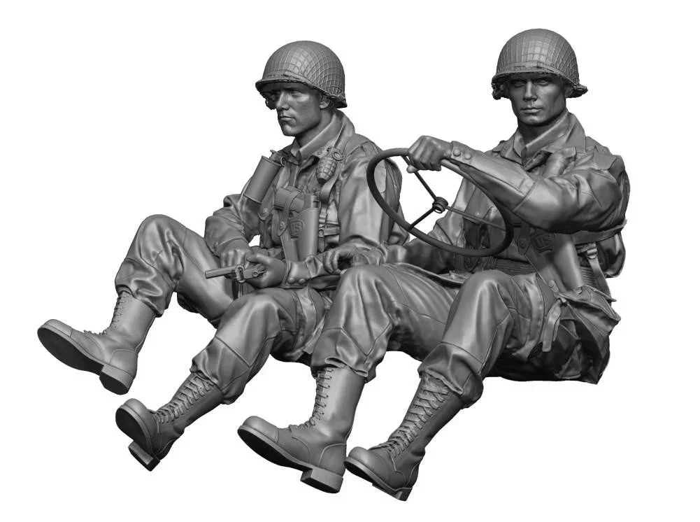 1/48 H3 Models WWII US Paratrooper Willys Driver 48025