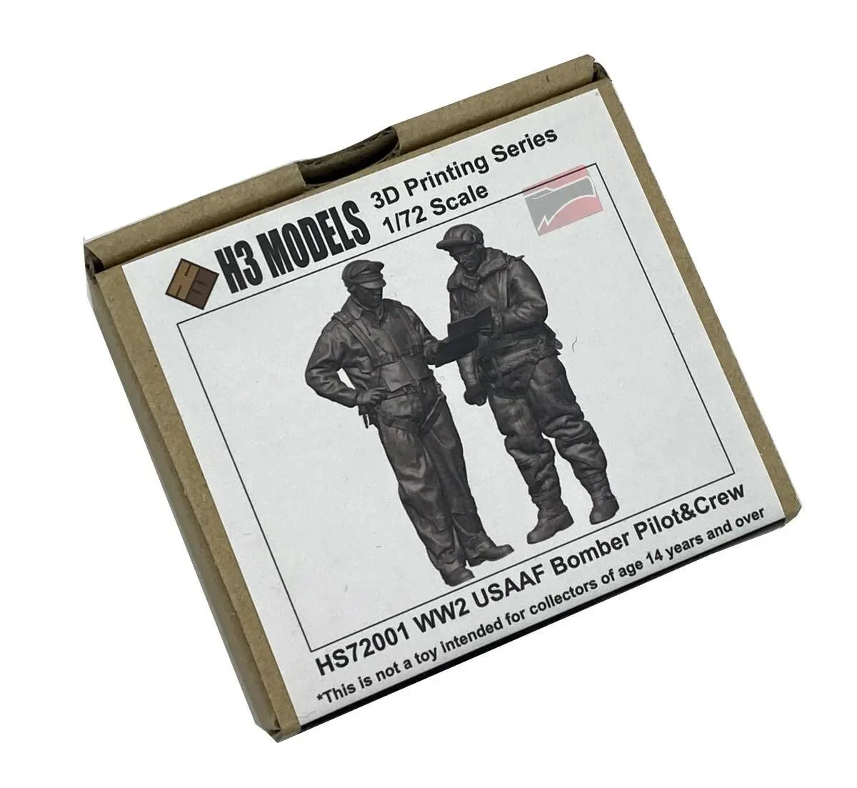 1/72 H3 Models USAAF Bomber Pilot & Crew Resin Model Kit 72001
