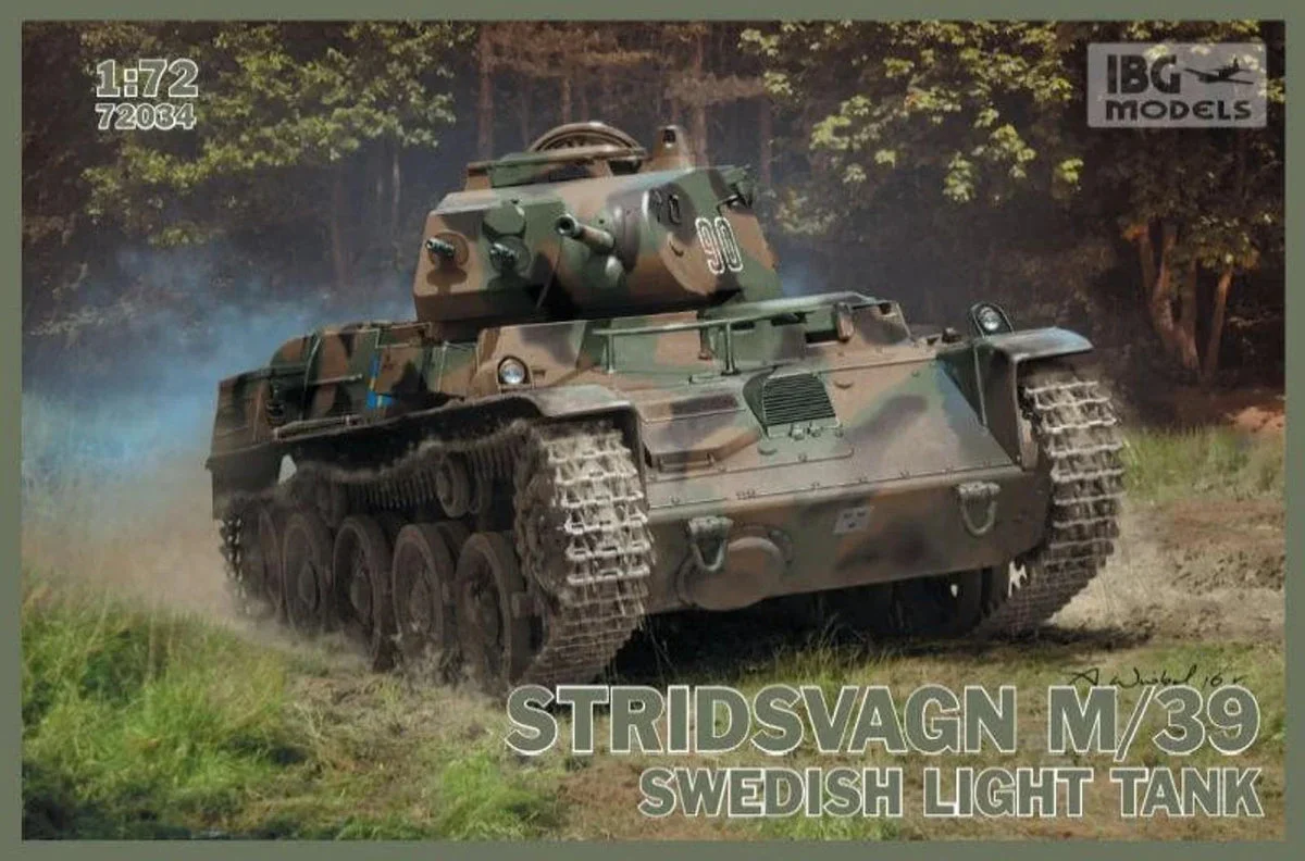 1/72 IBG Model Stridsvagn M/39 Swedish Light Tank 72034 - IBG Models