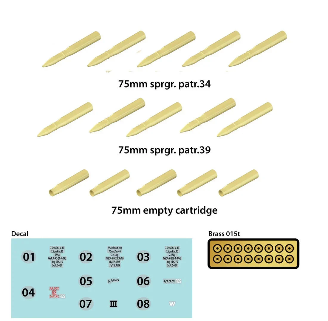 1/35 KA Models KW. K.40 7.5Cm Shell MM35018