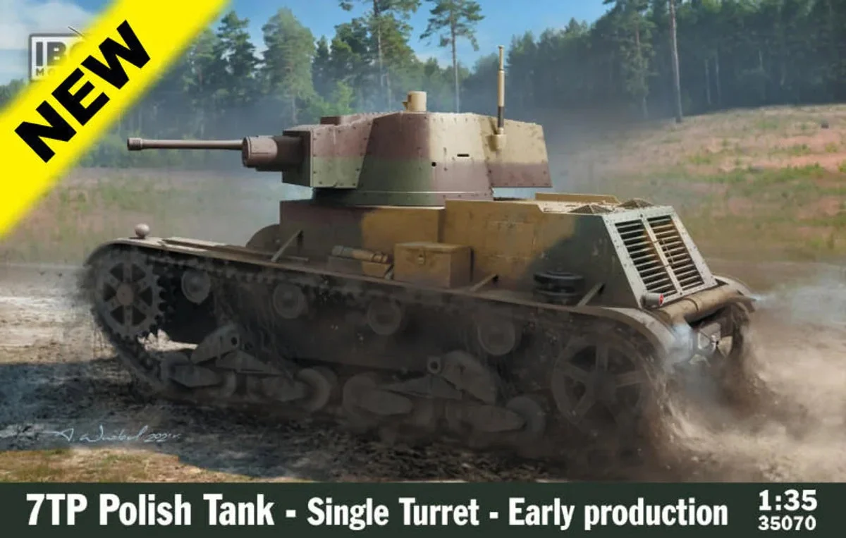 1/35 IBG Model 7tp Polish Tank Single Turret Early 35070 - IBG Models