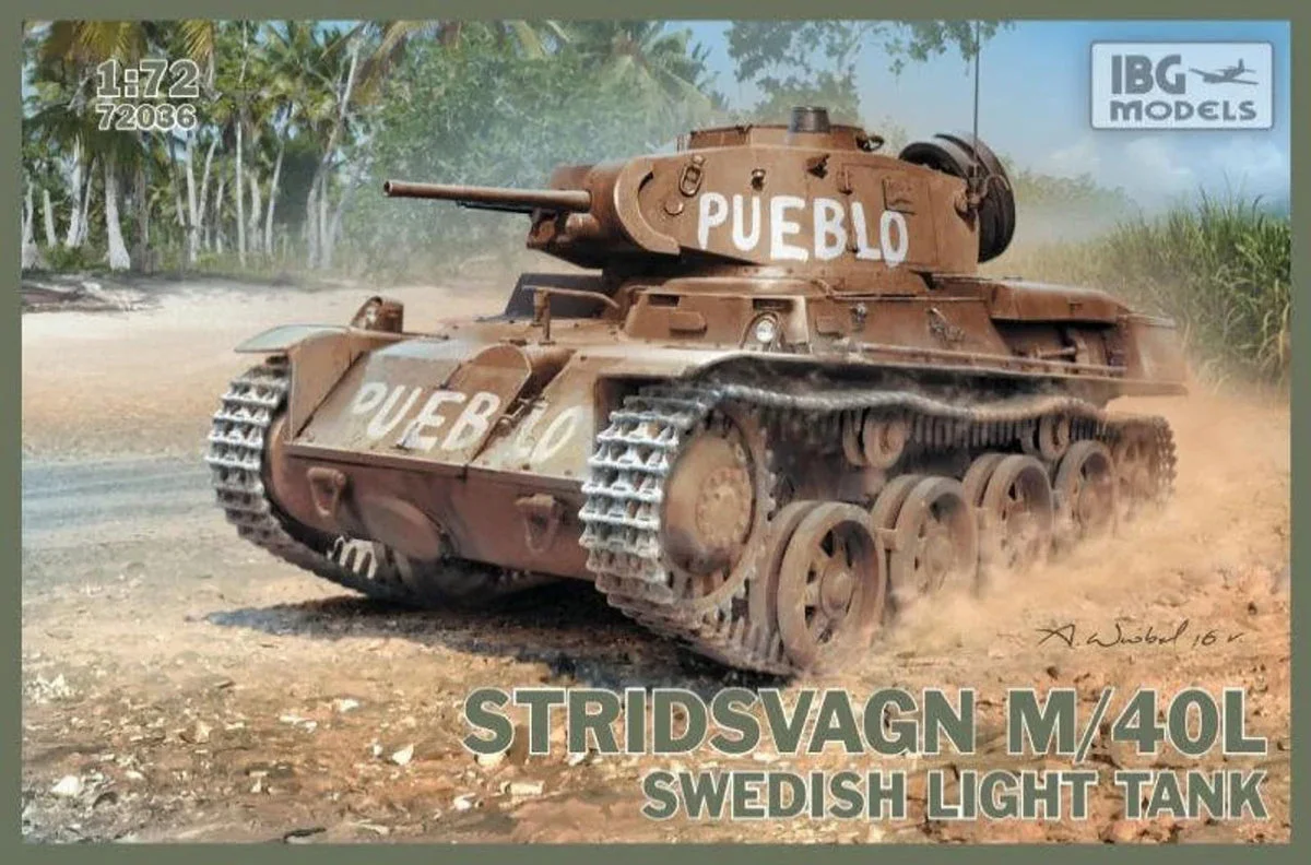 1/72 IBG Model Stridsvagn M/40 L Swedish Light Tank 72036 - IBG Models