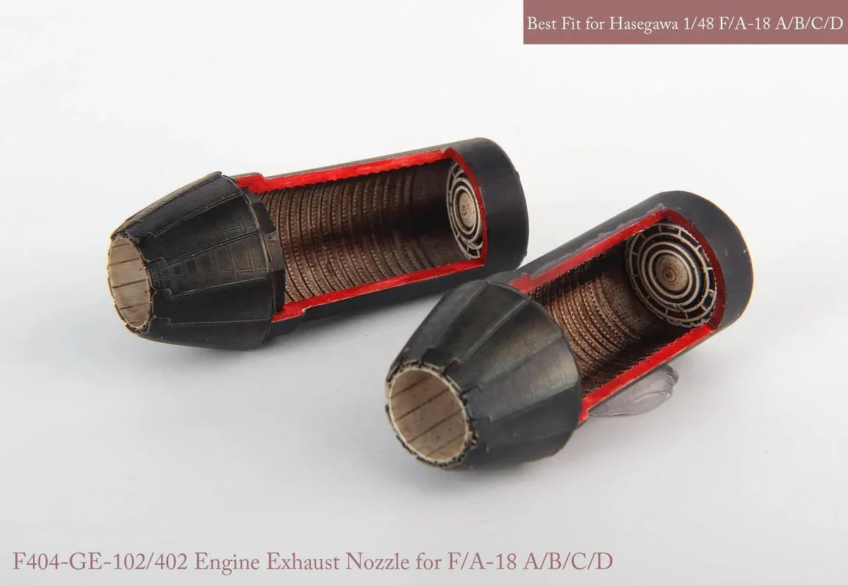 1/48 KA Models F/A-18 A/B/C/D GE Exhaust Nozzle & After Burner Set(Closed) for Hasegawa MA48042