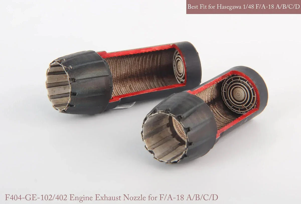 1/48 KA Models F/A-18 A/B/C/D GE Exhaust Nozzle & After Burner Set(Opened) for Hasegawa MA48041