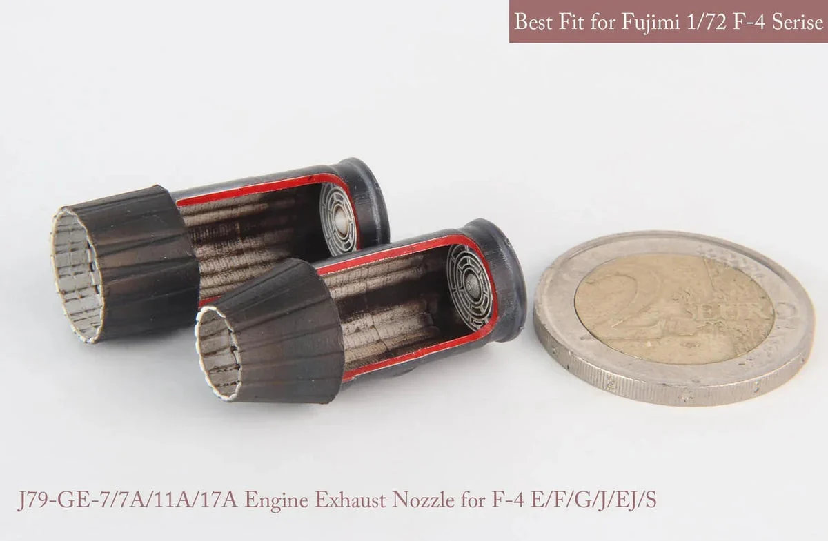1/72 KA Models F-4 E/F/G/J/EJ/S GE Exhaust Nozzle & After Burner Set (Opened) MA72018