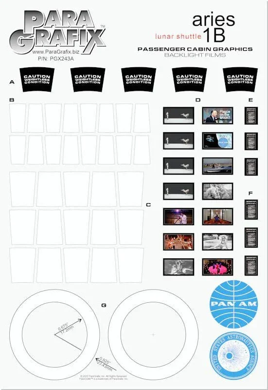 Paragrafix Aries 1B Passenger Cabin Graphics 243