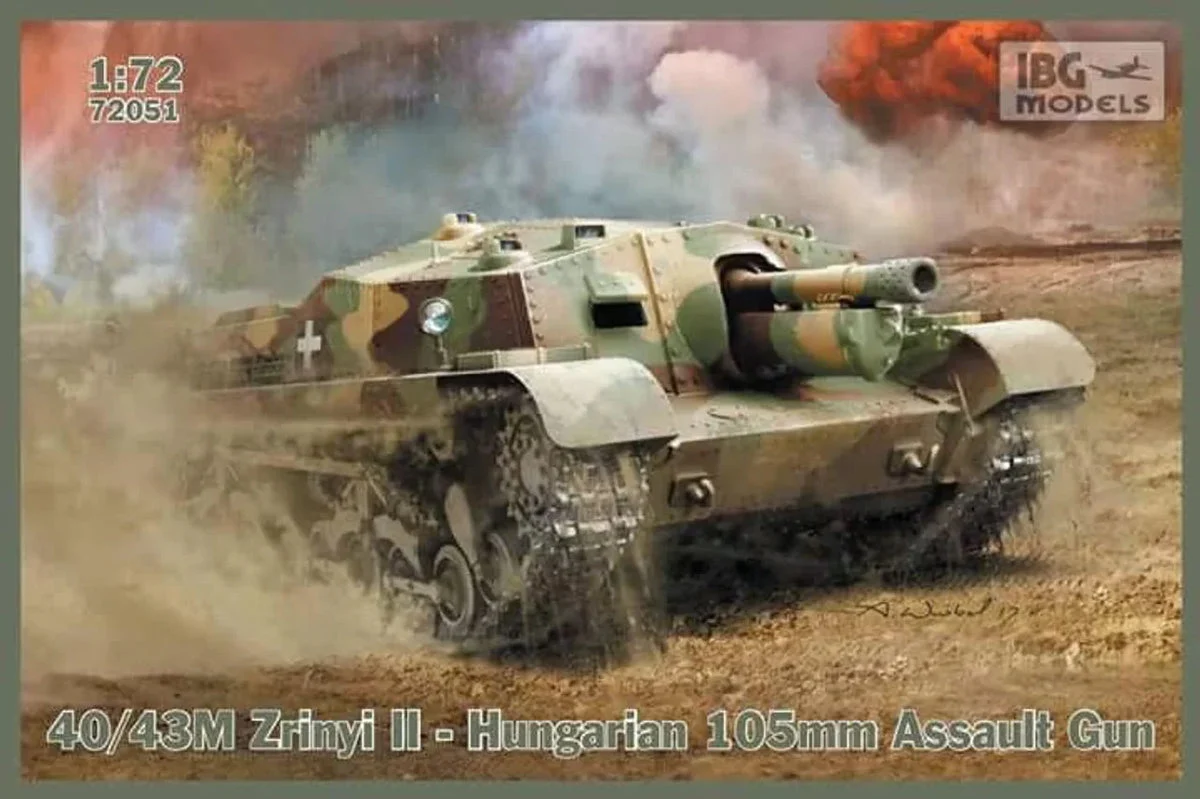 1/72 IBG Model 40/43M ZRINYI II Hungarian 105mm Assault Gun 72051 - IBG Models