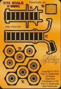 1/72 Paragrafix X-Wing Fighter Photoetch Set 191