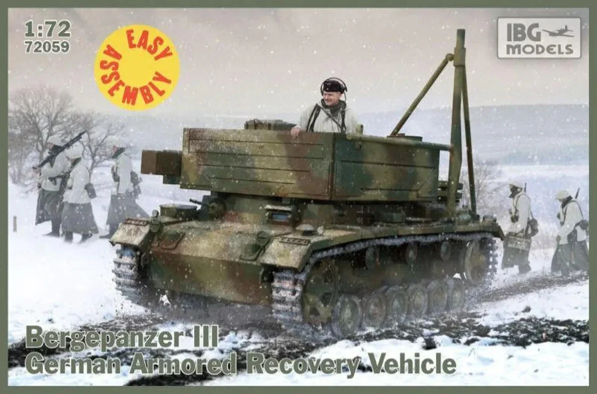 1/72 IBG Model Bergepanzer Iii (Easy Assembly Kit) 72059 - IBG Models