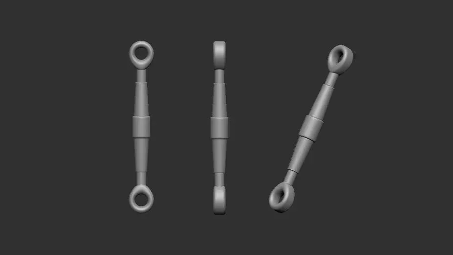 1/32 Art Scale Turnbuckles 50 pc. - Half and Half 7,5mm - 1,1mm / 7,0mm - 1,0mm 32012