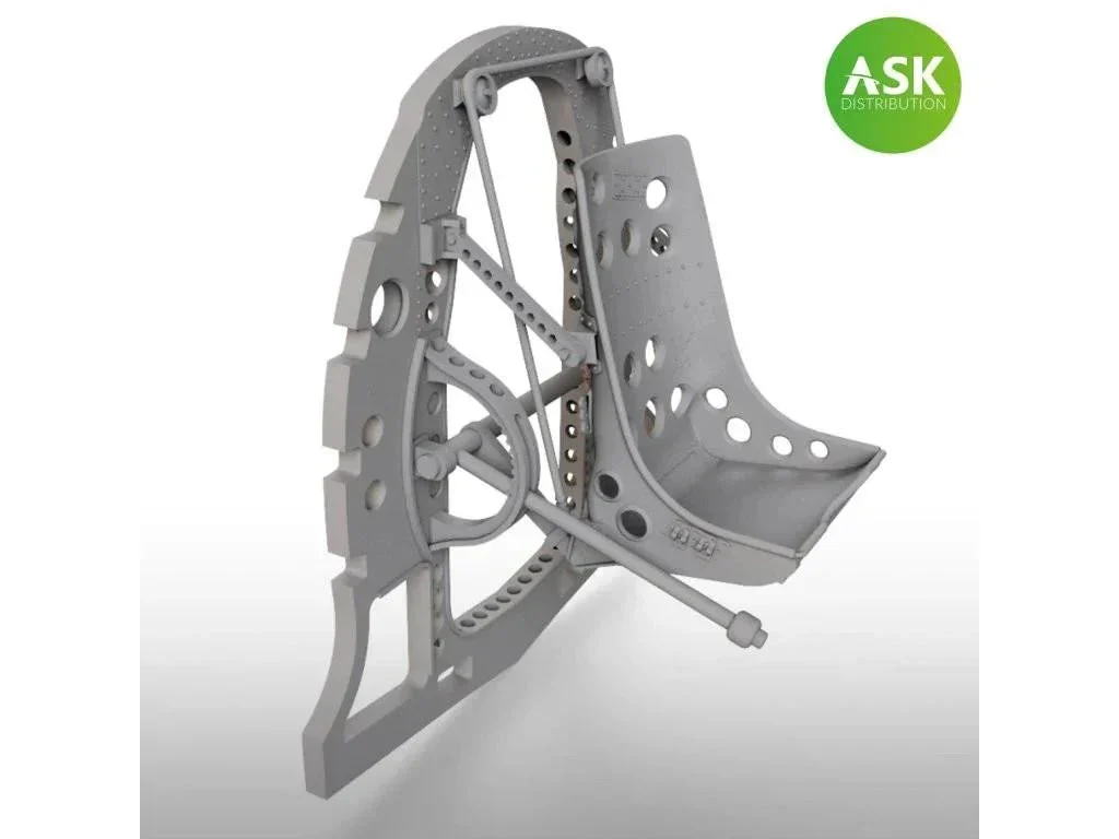 1/48 Art Scale A6M Bulkhead with Seat in BOTTOM Position - ASK 3D 3D rec. for Fine Molds 48049