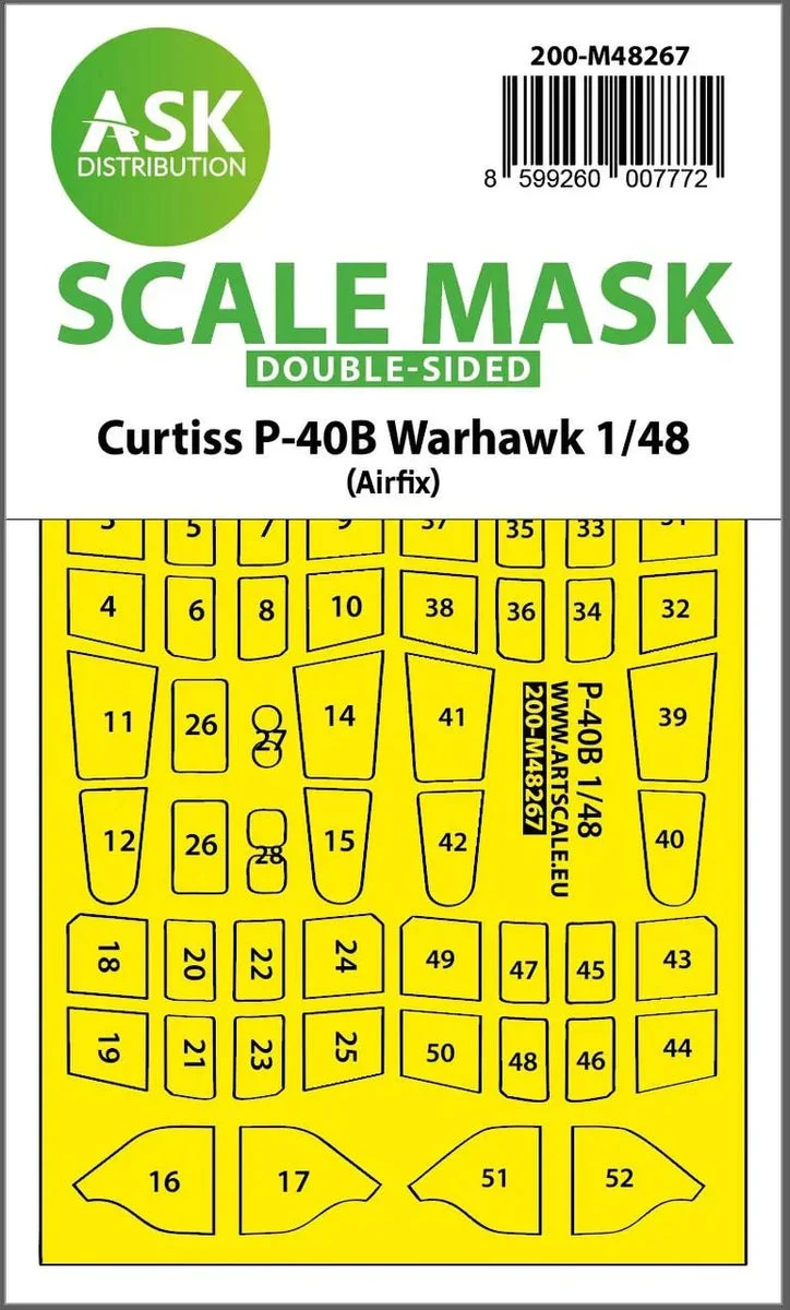 1/48 Art Scale Curtiss P-40B Warhawk Double-Sided Express 48267