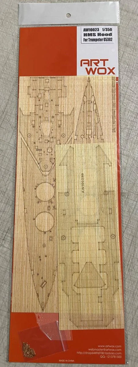 1/350 Artwox HMS Hood Wood Deck 10023