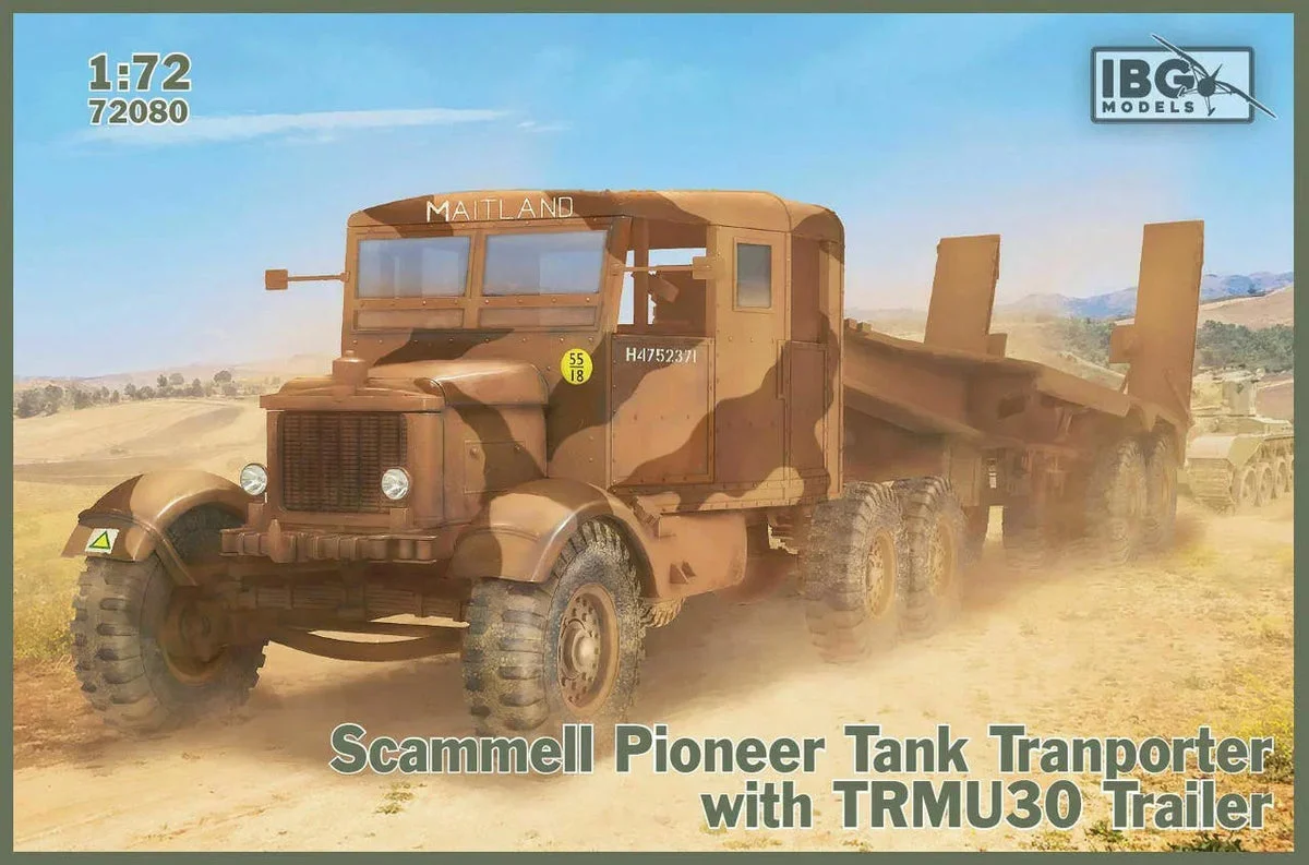 1/72 IBG Model Scammell Pioneer Tank Transporter With Trmu30 Trailer 72080 - IBG Models