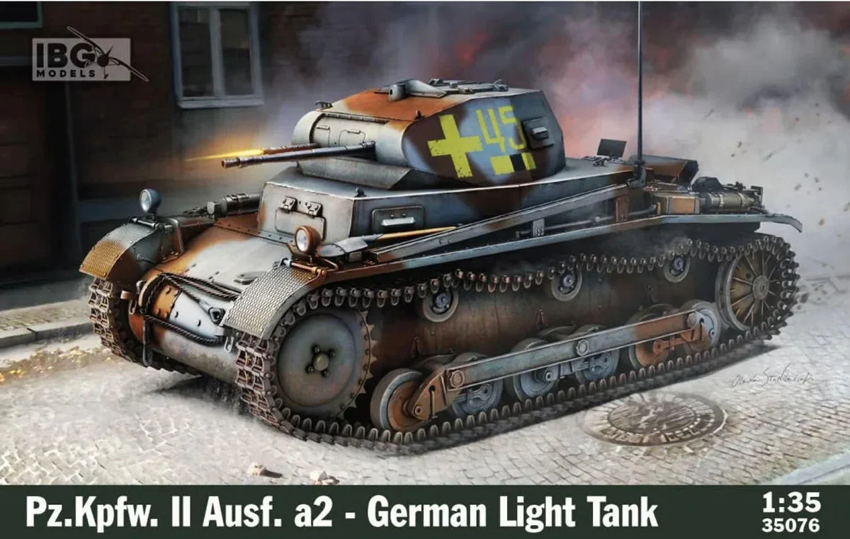 1/35 IBG Model Pz.Kpfw. II Ausf. A2 - German Light Tank 35076