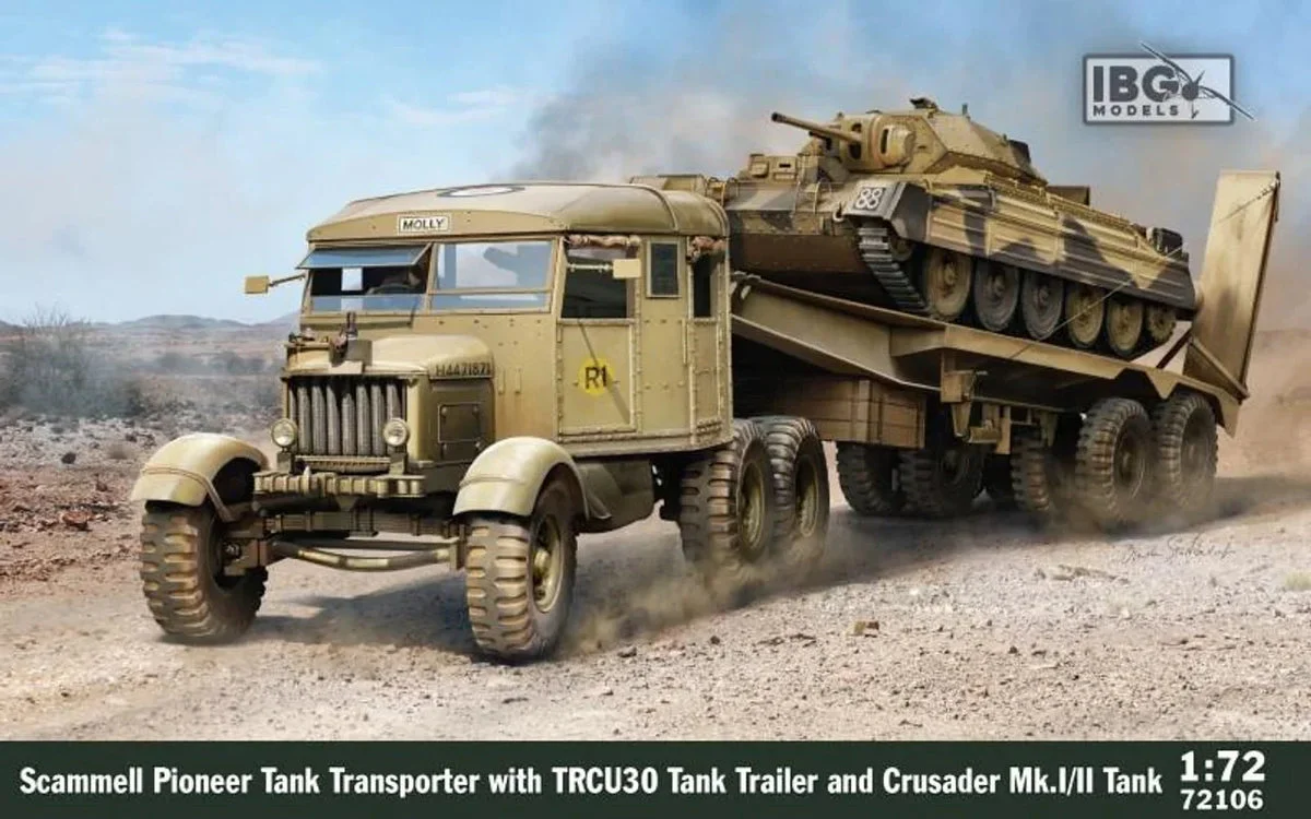 1/72 IBG Model Scammell with TRCU30 and CrusaderMk.I/II 72106 - IBG Models