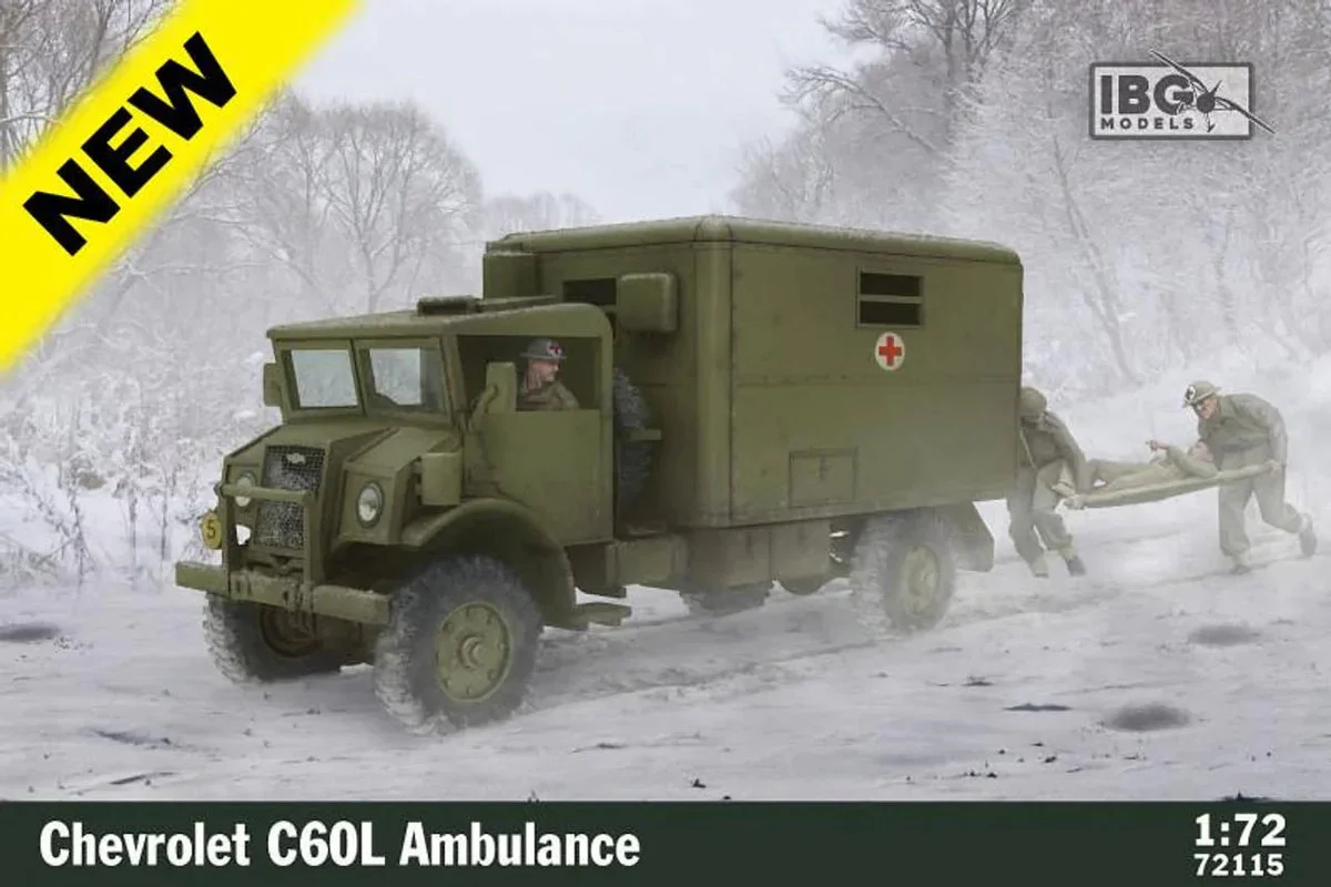1/72 IBG Model Chevrolet C60L Ambulance 72115 - IBG Models
