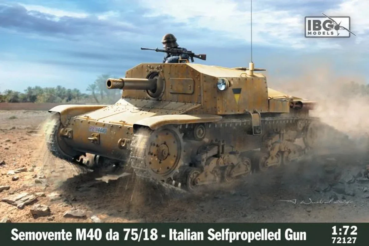 1/72 IBG Model Semovente M40 da 75/18 Italian Gun 72127 - IBG Models