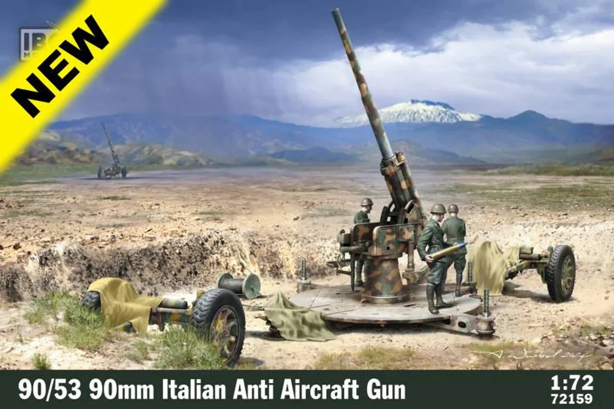 1/72 IBG Model 90/53 Italian Anti Aircraft Gun 72159 - IBG Models