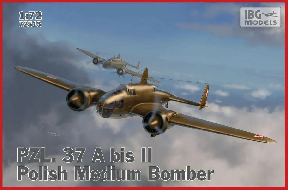 1/72 IBG Model Pzl. 37 A Bis II Polish Medium Bomber 72513 - IBG Models