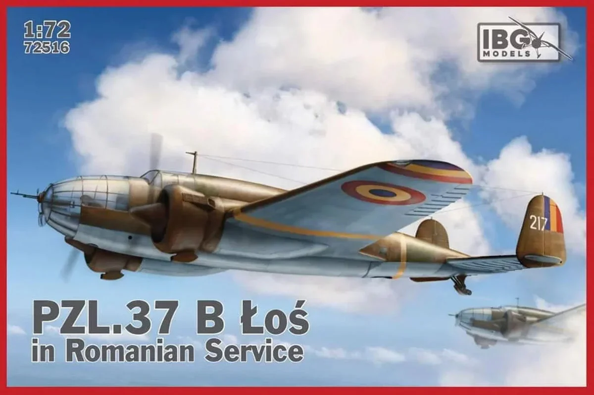 1/72 IBG Model PZL. 37 Los B II in Romanian Service 72516 - IBG Models