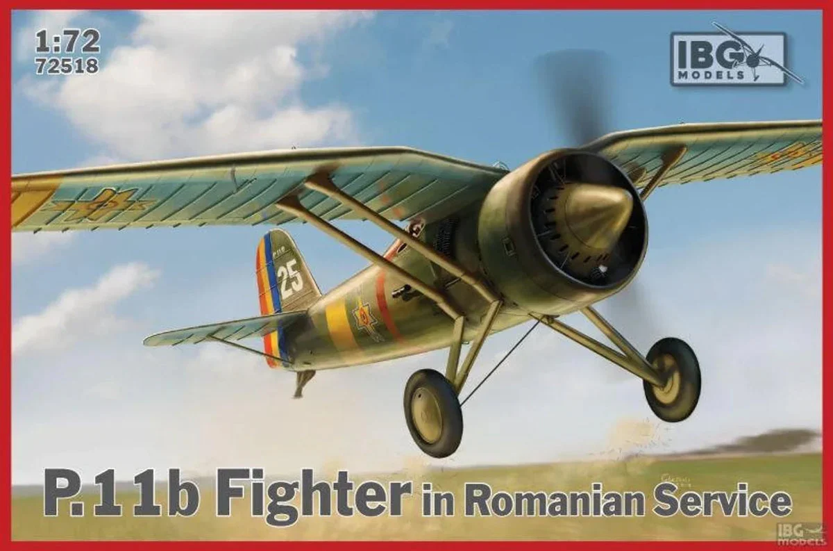 1/72 IBG Model P.11B Fighter In Romanian Service 72518 - IBG Models