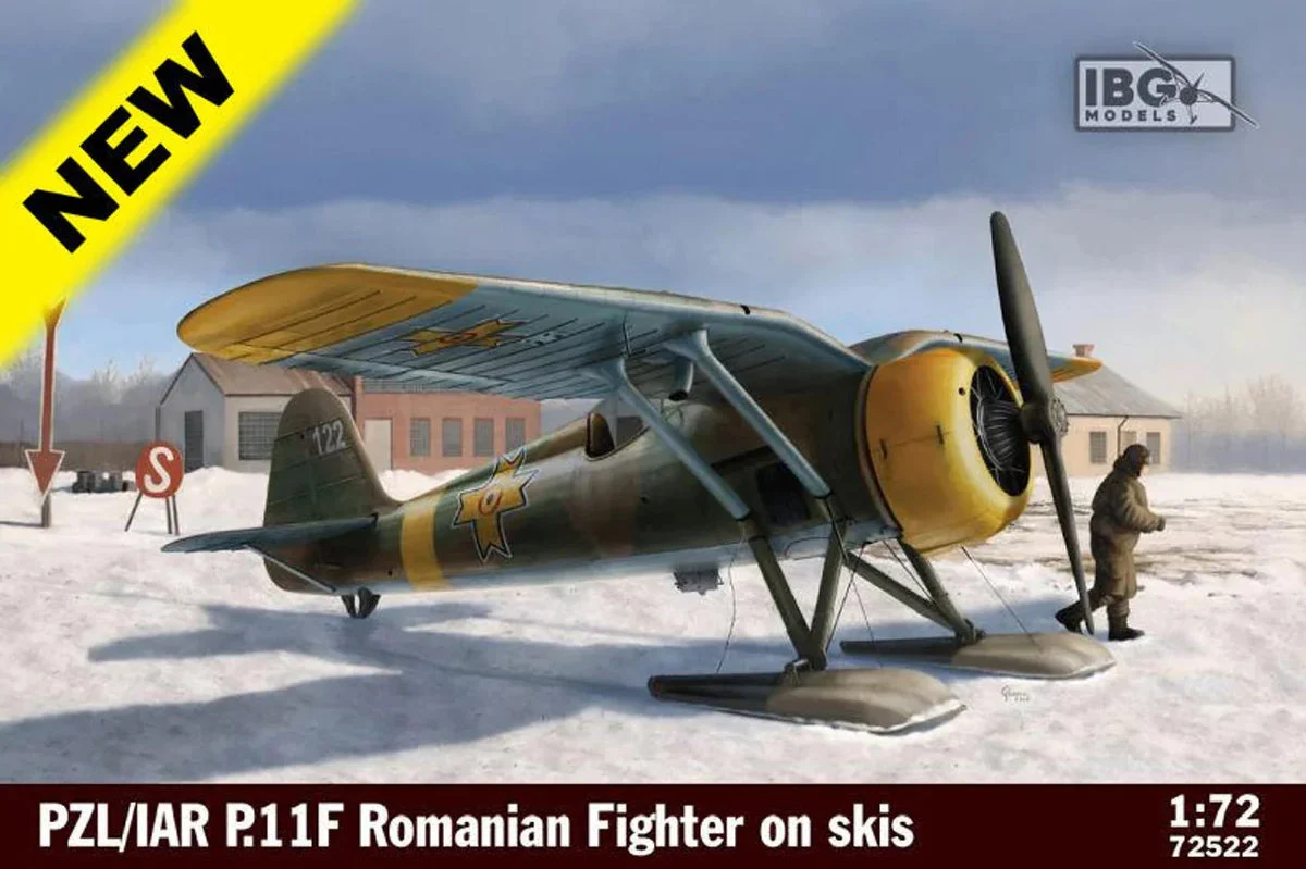 1/72 IBG Model PZL/IAR P.11F Romanian Fighter on Skis 72522 - IBG Models