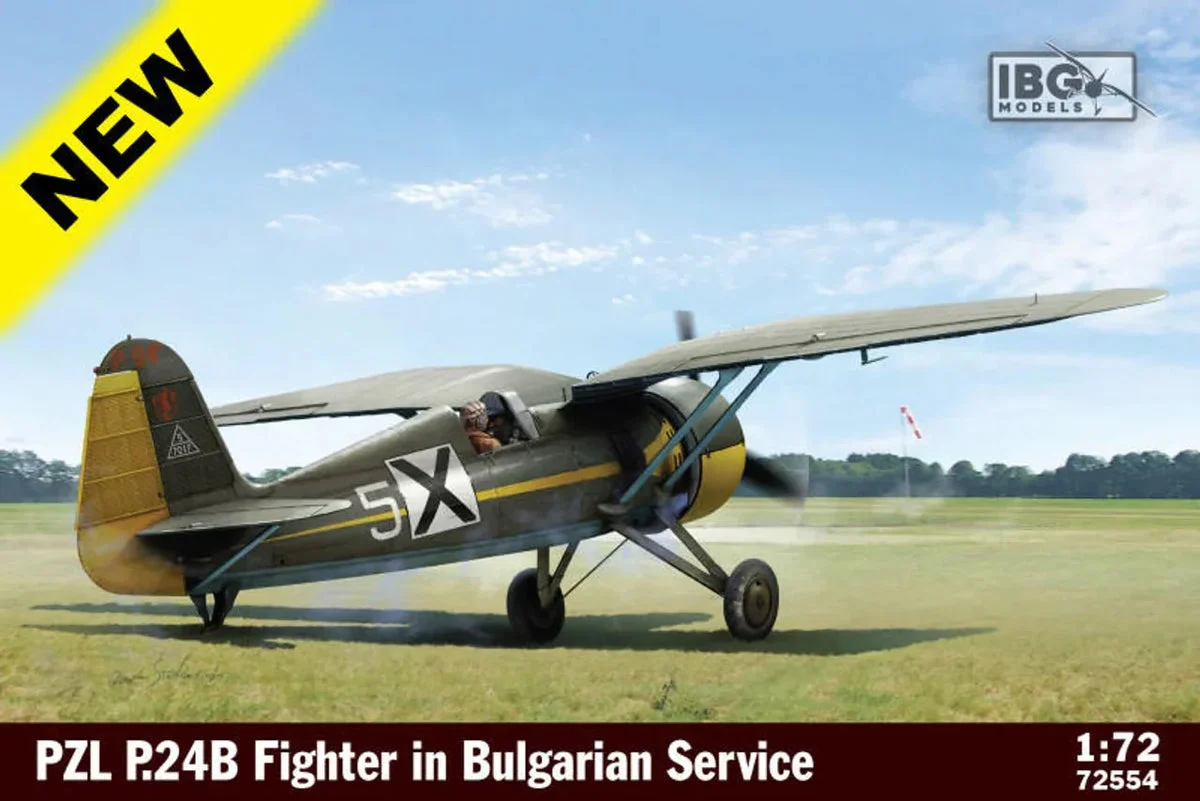 1/72 IBG Model PZL P.24B Fighter in Bulgarian Service 72554 - IBG Models