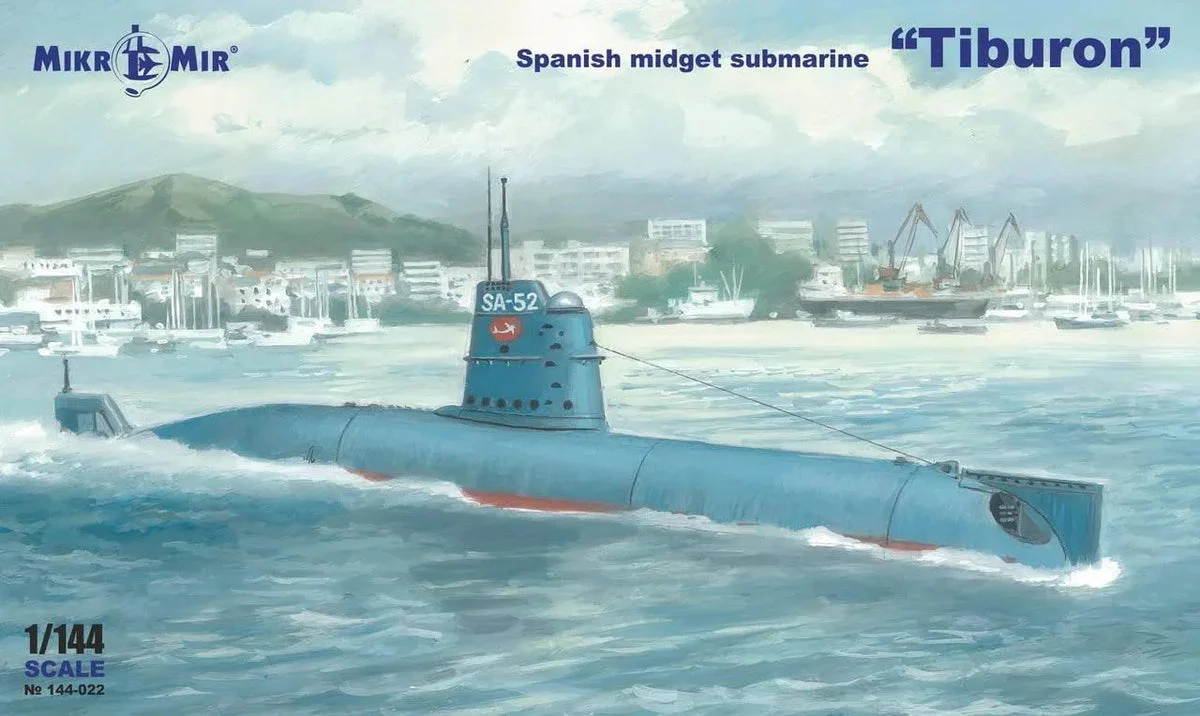 1/144 Mikro Mir Spanish Submarine Tiburon 144022 - MikroMir