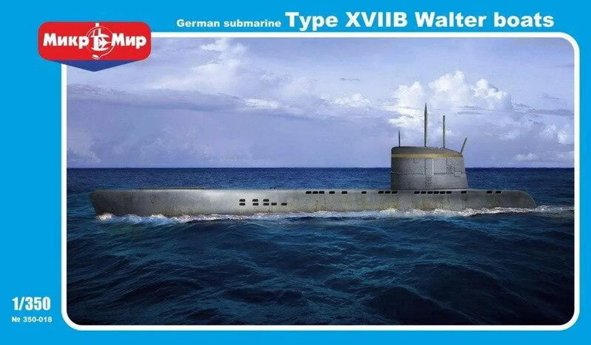 1/350 Mikro Mir U-Boat Type XVIIB 350018