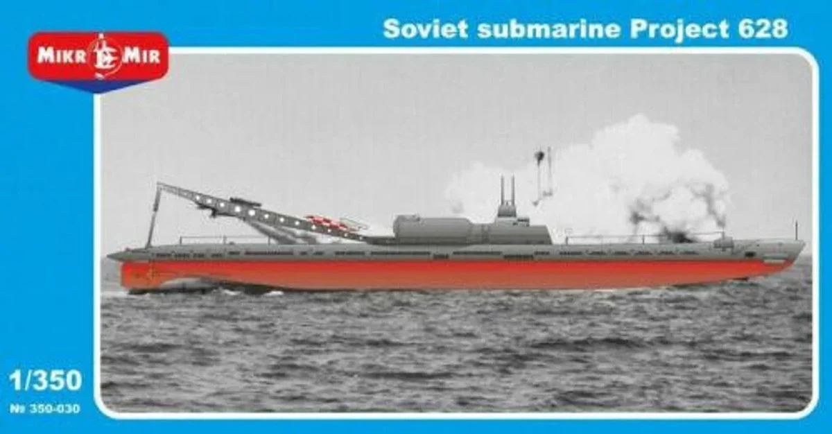 1/350 Mikro Mir Soviet Submarine Project 628 350030 - MikroMir