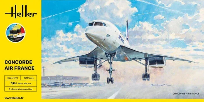 1/72 Heller Concorde Air France STARTER KIT