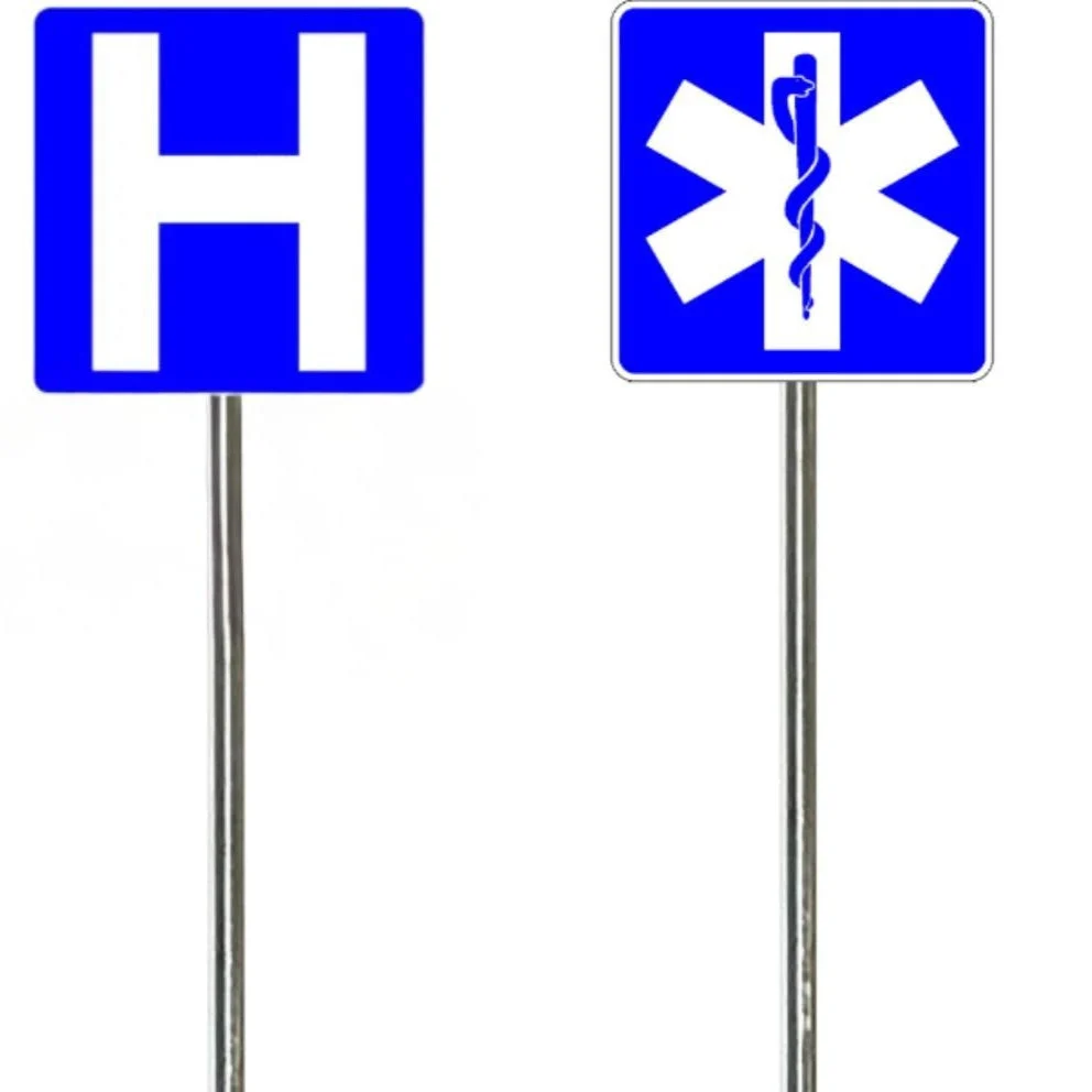 O Scale - Hospital Signs - 2 Pack