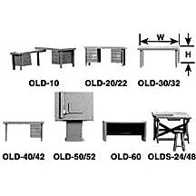 Plastruct O gauge White Styrene Upright Drawing Table (1 per pack)
