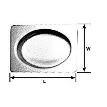Plastruct White Polystyrene Oval Bathtub (1 per pack)