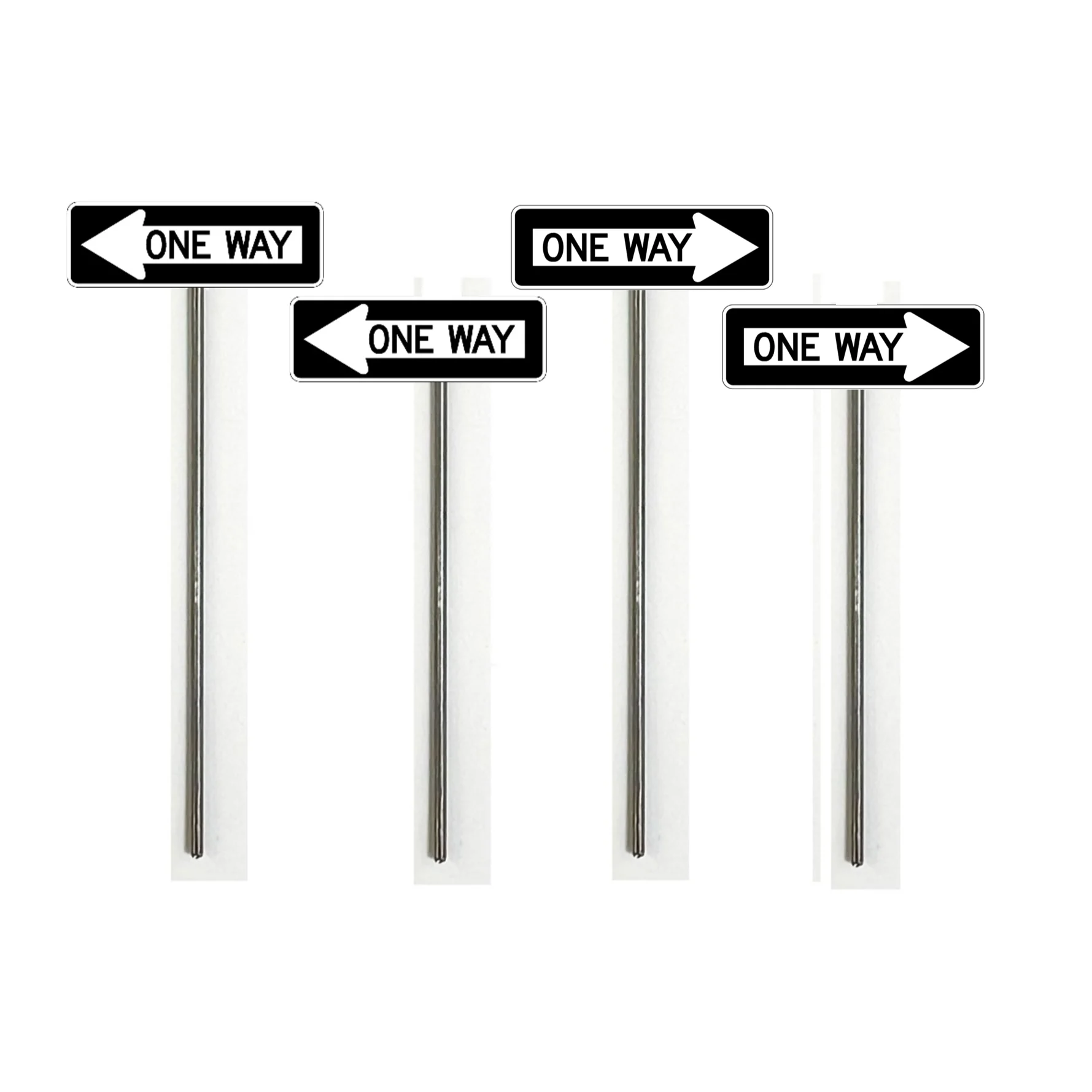 O Scale - Modern One Way Signs - 2 Pack
