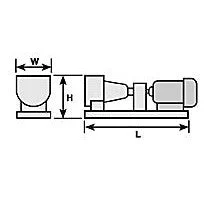 Plastruct 1-5/8" Gray ABS Pump and Motor Set (1 set per pack)