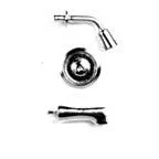 Plastruct Dollhouse Chrome Polystyrene Tub and Shower Faucet (3 per pack)